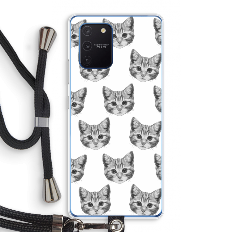 Kitten: Samsung Galaxy Note 10 Lite Transparant Hoesje met koord