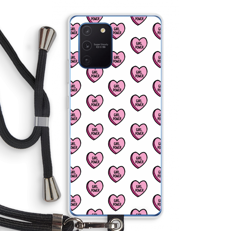 GIRL POWER: Samsung Galaxy Note 10 Lite Transparant Hoesje met koord
