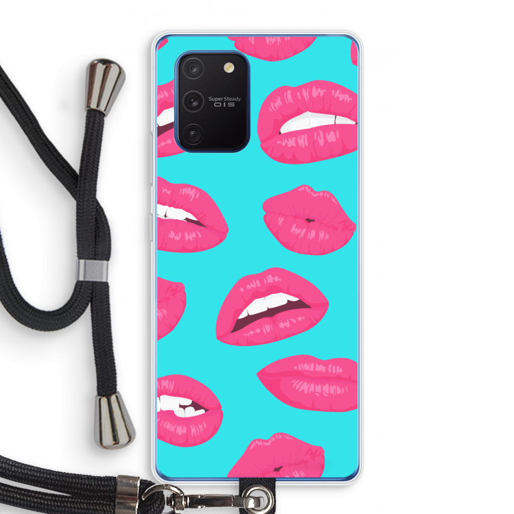 Bite my lip: Samsung Galaxy Note 10 Lite Transparant Hoesje met koord