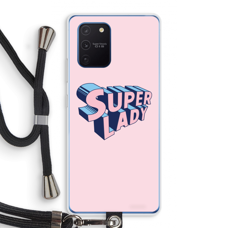 Superlady: Samsung Galaxy Note 10 Lite Transparant Hoesje met koord
