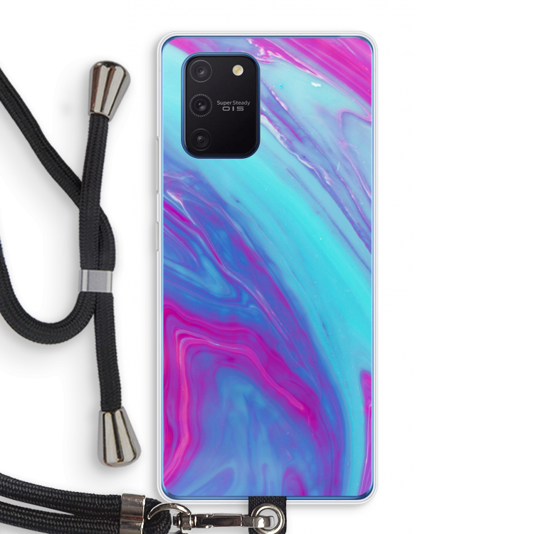 Zweverige regenboog: Samsung Galaxy Note 10 Lite Transparant Hoesje met koord