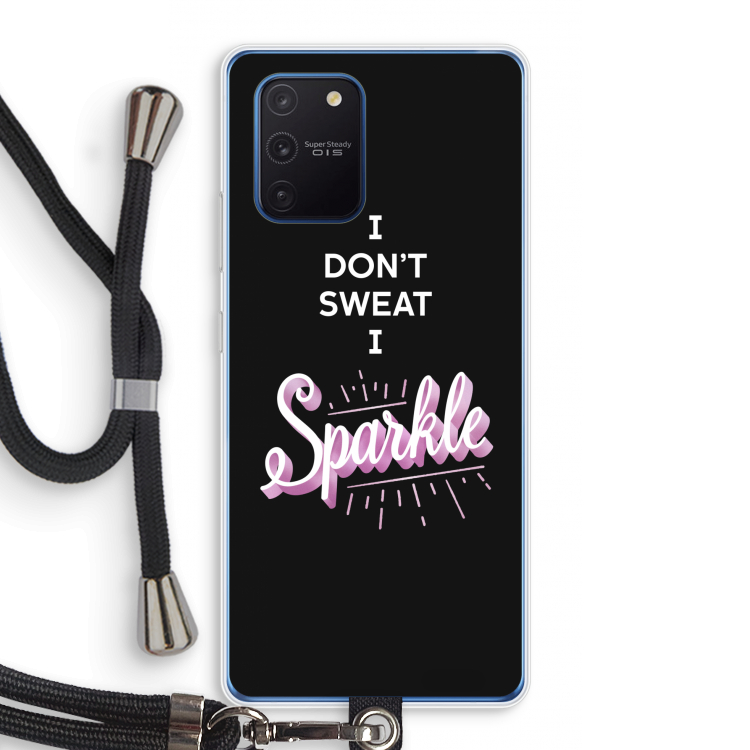 Sparkle quote: Samsung Galaxy Note 10 Lite Transparant Hoesje met koord