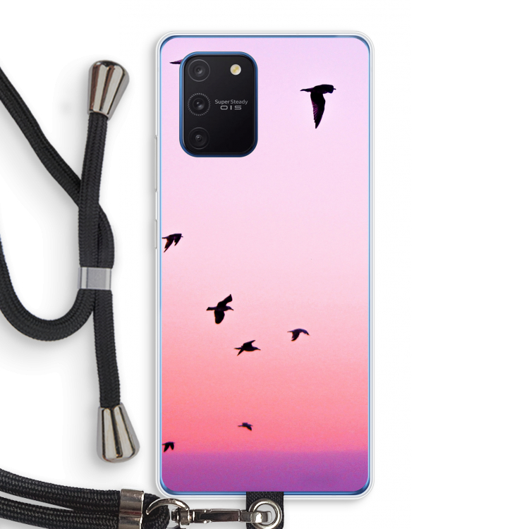 Fly away: Samsung Galaxy Note 10 Lite Transparant Hoesje met koord