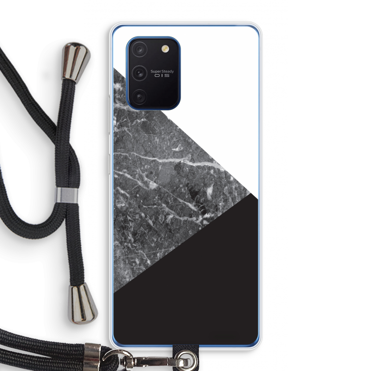 Combinatie marmer: Samsung Galaxy Note 10 Lite Transparant Hoesje met koord