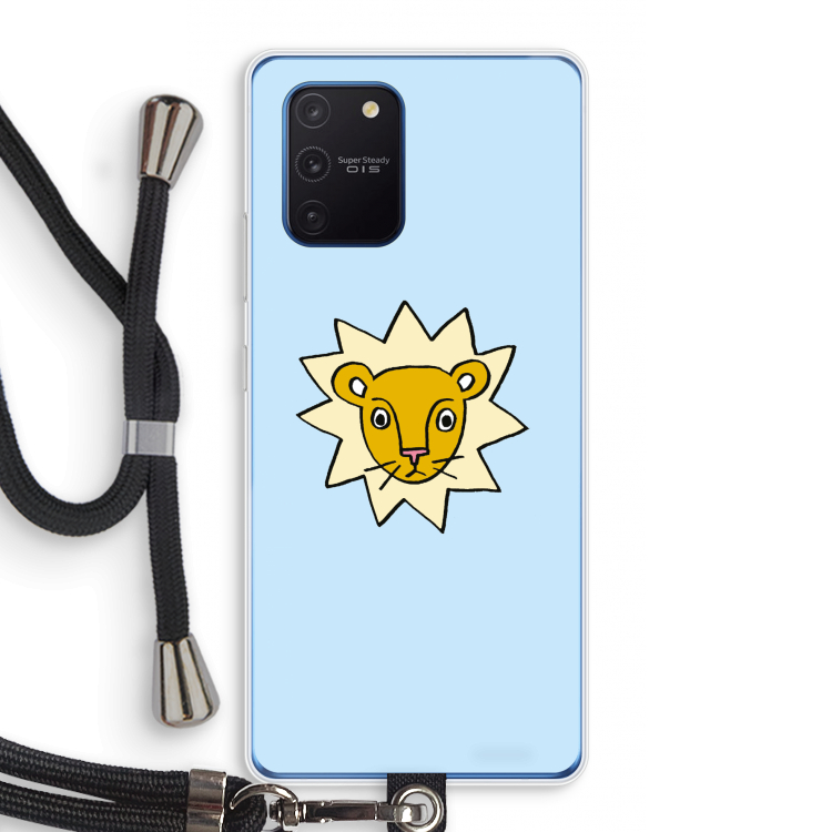 Kleine leeuw: Samsung Galaxy Note 10 Lite Transparant Hoesje met koord