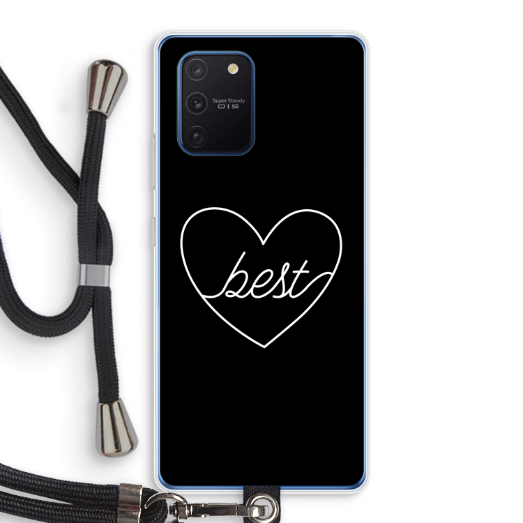 Best heart black: Samsung Galaxy Note 10 Lite Transparant Hoesje met koord
