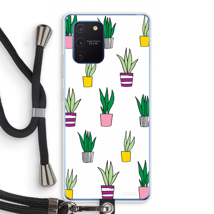 Sanseveria: Samsung Galaxy Note 10 Lite Transparant Hoesje met koord