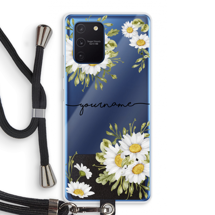 Daisies: Samsung Galaxy Note 10 Lite Transparant Hoesje met koord