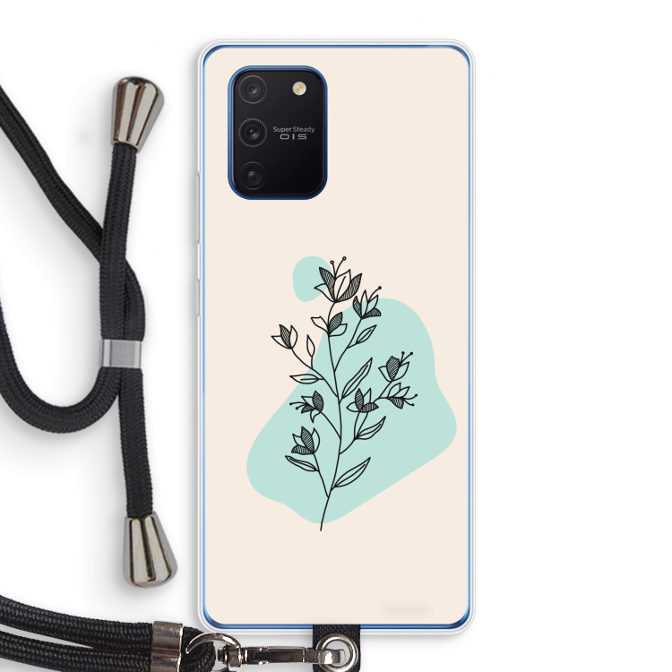 Violets are blue: Samsung Galaxy Note 10 Lite Transparant Hoesje met koord