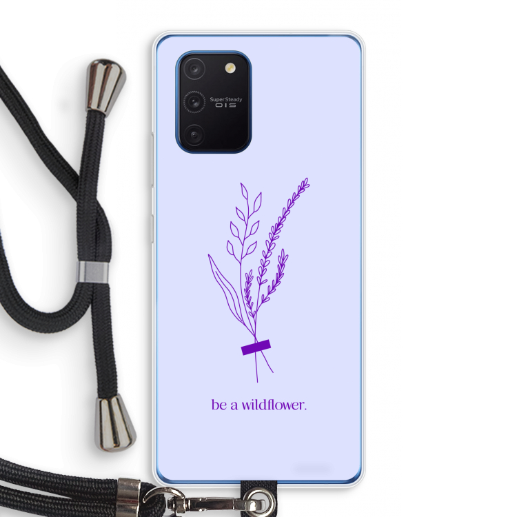 Be a wildflower: Samsung Galaxy Note 10 Lite Transparant Hoesje met koord