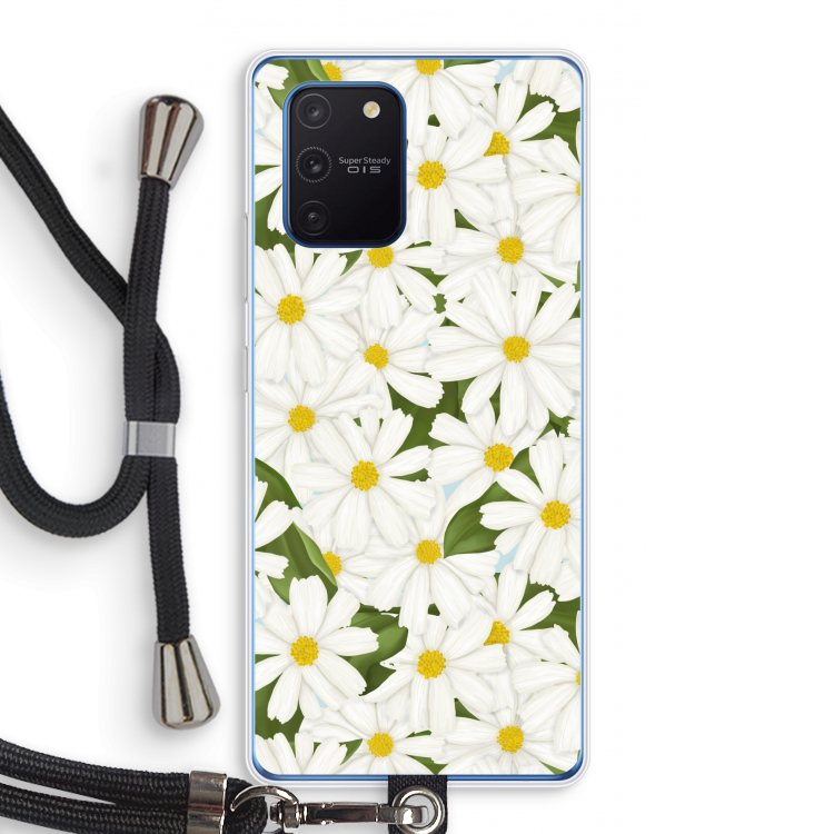 Summer Daisies: Samsung Galaxy Note 10 Lite Transparant Hoesje met koord