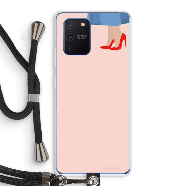 High heels: Samsung Galaxy Note 10 Lite Transparant Hoesje met koord