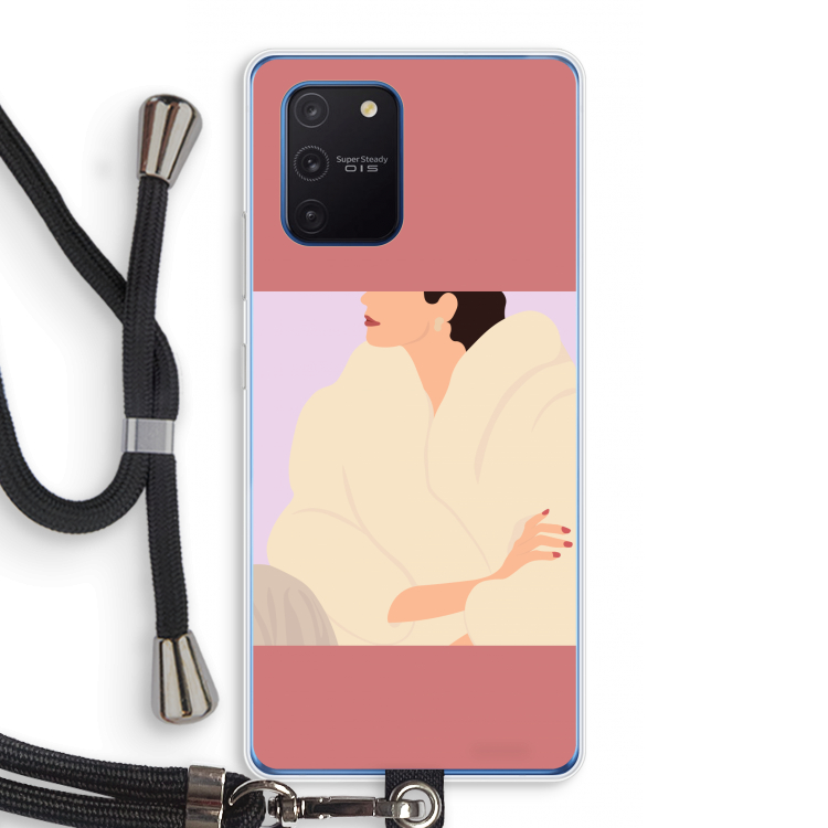 Cosy: Samsung Galaxy Note 10 Lite Transparant Hoesje met koord