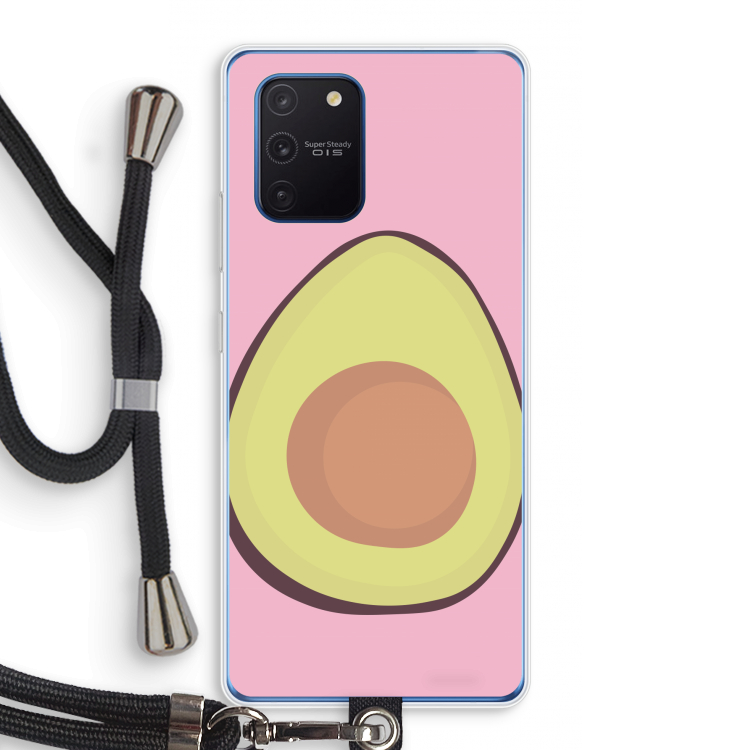 Avocado: Samsung Galaxy Note 10 Lite Transparant Hoesje met koord