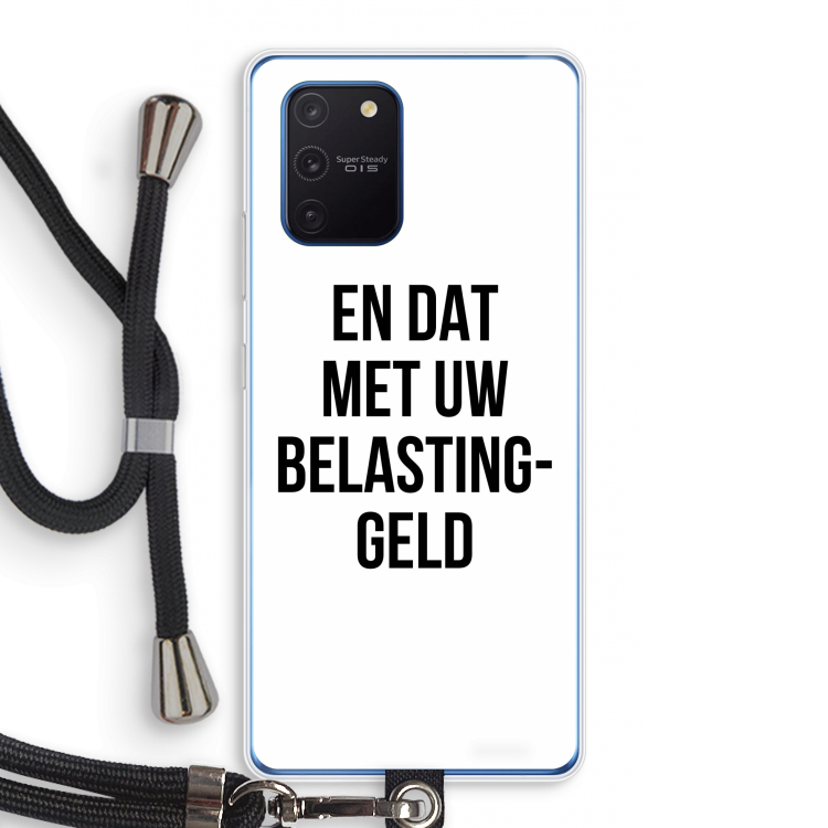 Belastinggeld: Samsung Galaxy Note 10 Lite Transparant Hoesje met koord
