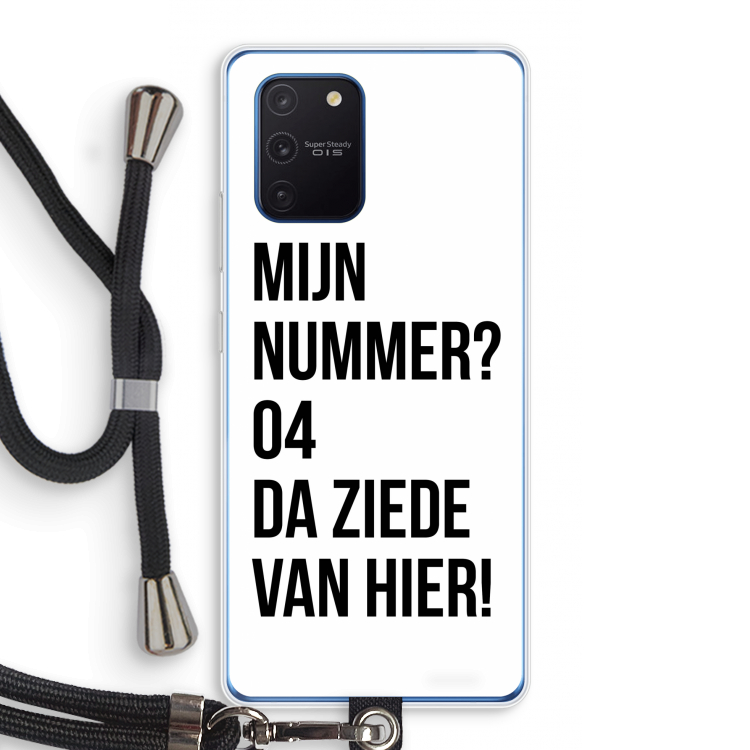 Da ziede van hier: Samsung Galaxy Note 10 Lite Transparant Hoesje met koord