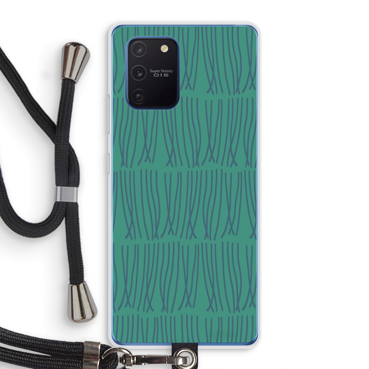 Swirls: Samsung Galaxy Note 10 Lite Transparant Hoesje met koord