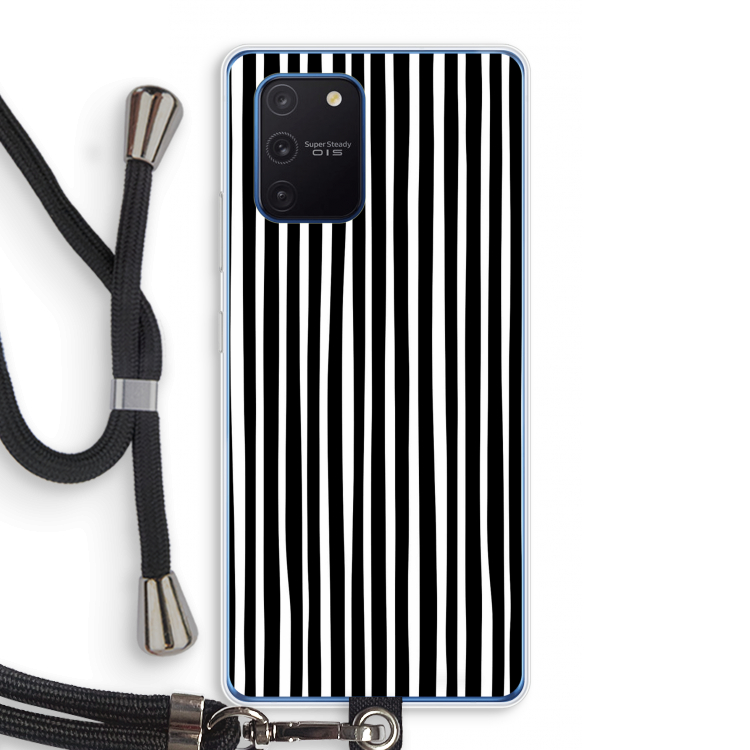 Stripes: Samsung Galaxy Note 10 Lite Transparant Hoesje met koord