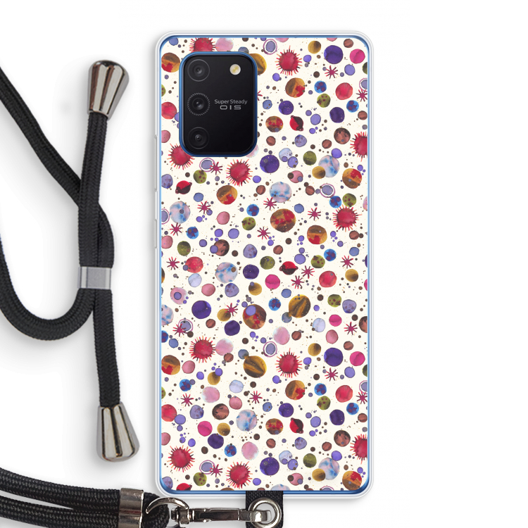 Planets Space: Samsung Galaxy Note 10 Lite Transparant Hoesje met koord