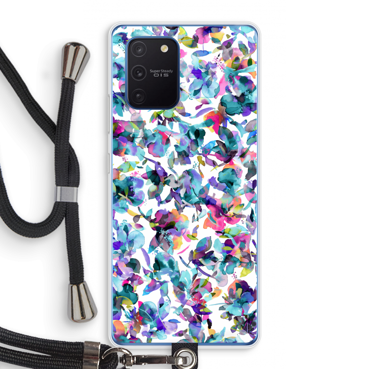 Hibiscus Flowers: Samsung Galaxy Note 10 Lite Transparant Hoesje met koord