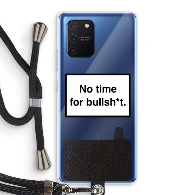 No time: Samsung Galaxy Note 10 Lite Transparant Hoesje met koord