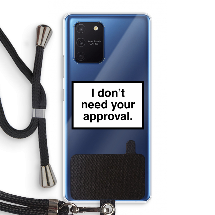 Don't need approval: Samsung Galaxy Note 10 Lite Transparant Hoesje met koord