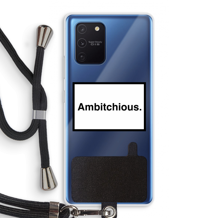 Ambitchious: Samsung Galaxy Note 10 Lite Transparant Hoesje met koord
