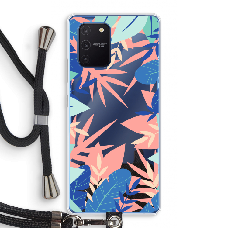 Tropisch: Samsung Galaxy Note 10 Lite Transparant Hoesje met koord