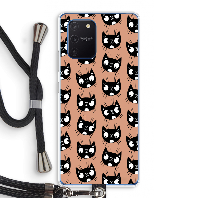 Kat: Samsung Galaxy Note 10 Lite Transparant Hoesje met koord