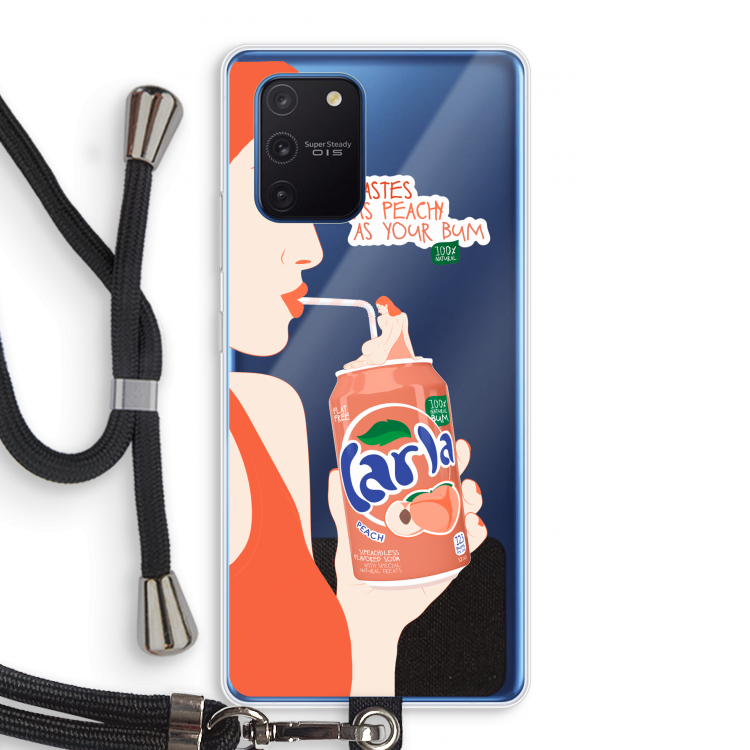 Peach please!: Samsung Galaxy Note 10 Lite Transparant Hoesje met koord