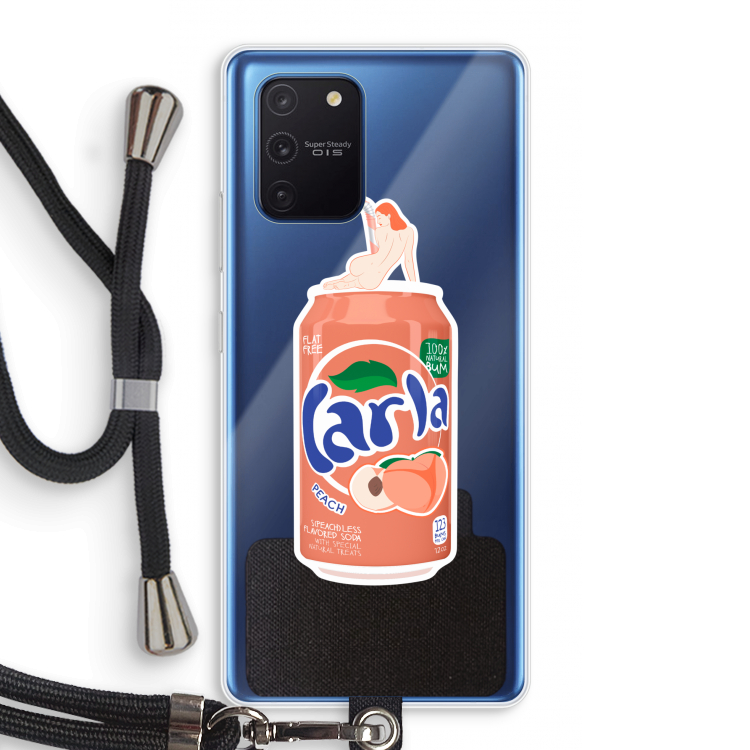 S(peach)less: Samsung Galaxy Note 10 Lite Transparant Hoesje met koord
