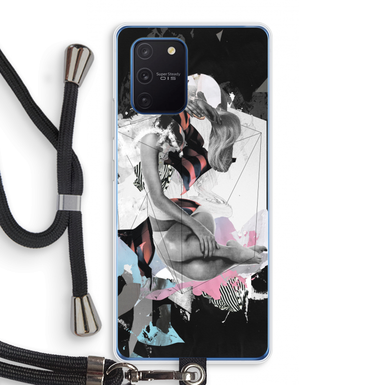 Camouflage de sommeil: Samsung Galaxy Note 10 Lite Transparant Hoesje met koord