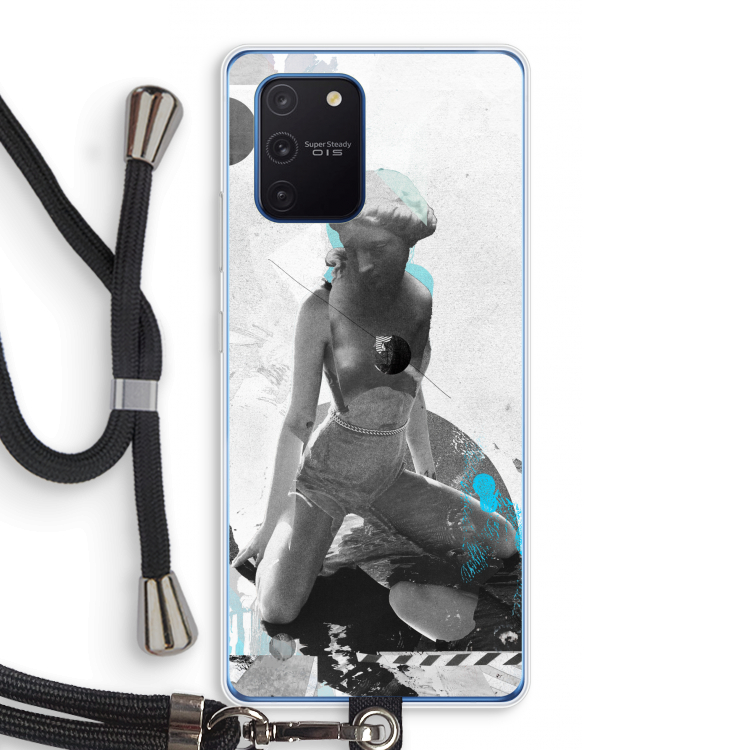 I will not feel a thing: Samsung Galaxy Note 10 Lite Transparant Hoesje met koord