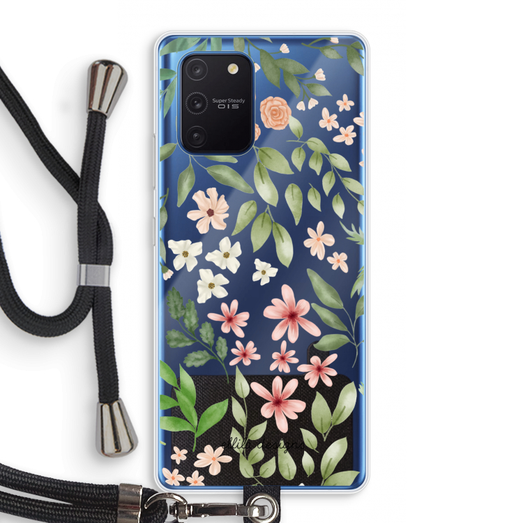 Botanical sweet flower heaven: Samsung Galaxy Note 10 Lite Transparant Hoesje met koord