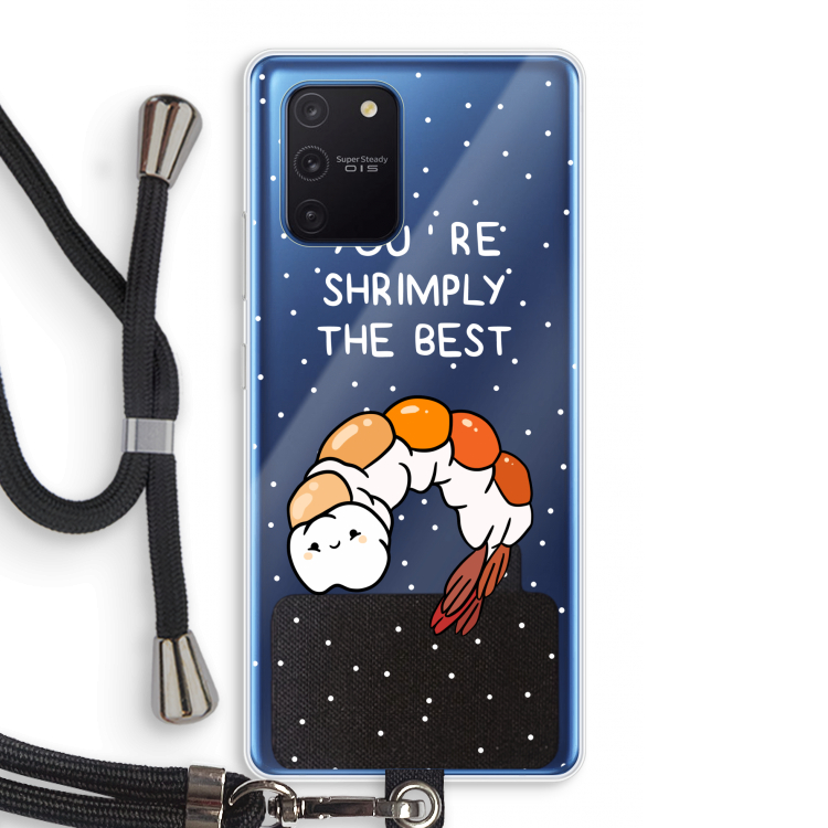 You're Shrimply The Best: Samsung Galaxy Note 10 Lite Transparant Hoesje met koord