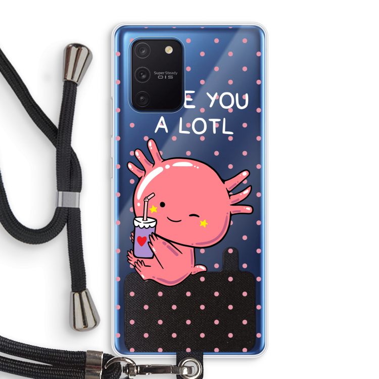 Love You A Lotl: Samsung Galaxy Note 10 Lite Transparant Hoesje met koord