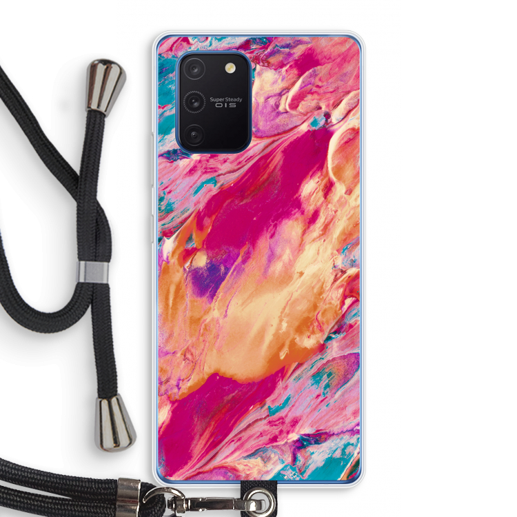 Pastel Echoes: Samsung Galaxy Note 10 Lite Transparant Hoesje met koord