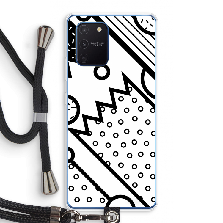 Pop Art #4: Samsung Galaxy Note 10 Lite Transparant Hoesje met koord