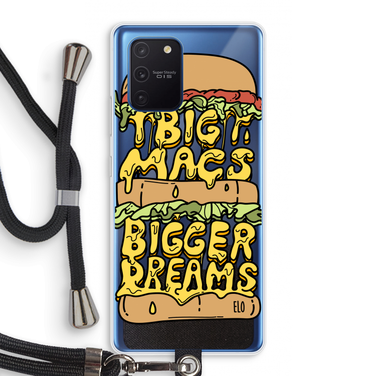 Big Macs Bigger Dreams: Samsung Galaxy Note 10 Lite Transparant Hoesje met koord