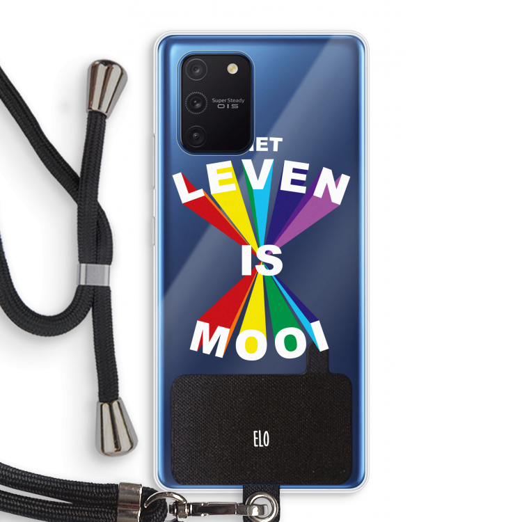 Het Leven Is Mooi: Samsung Galaxy Note 10 Lite Transparant Hoesje met koord