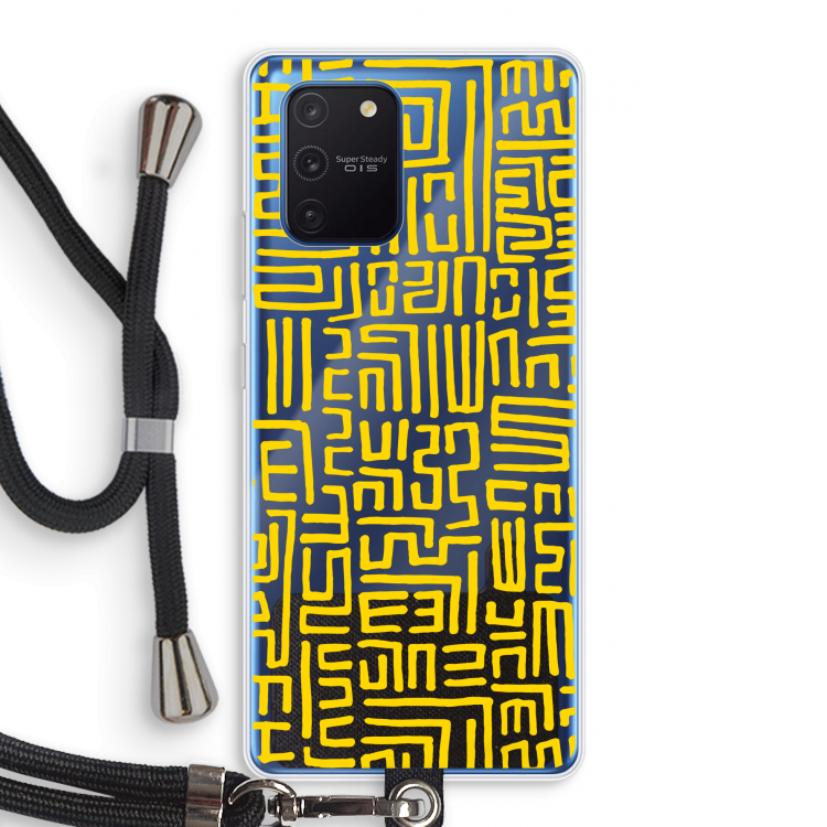 Majorelle Blue Print: Samsung Galaxy Note 10 Lite Transparant Hoesje met koord