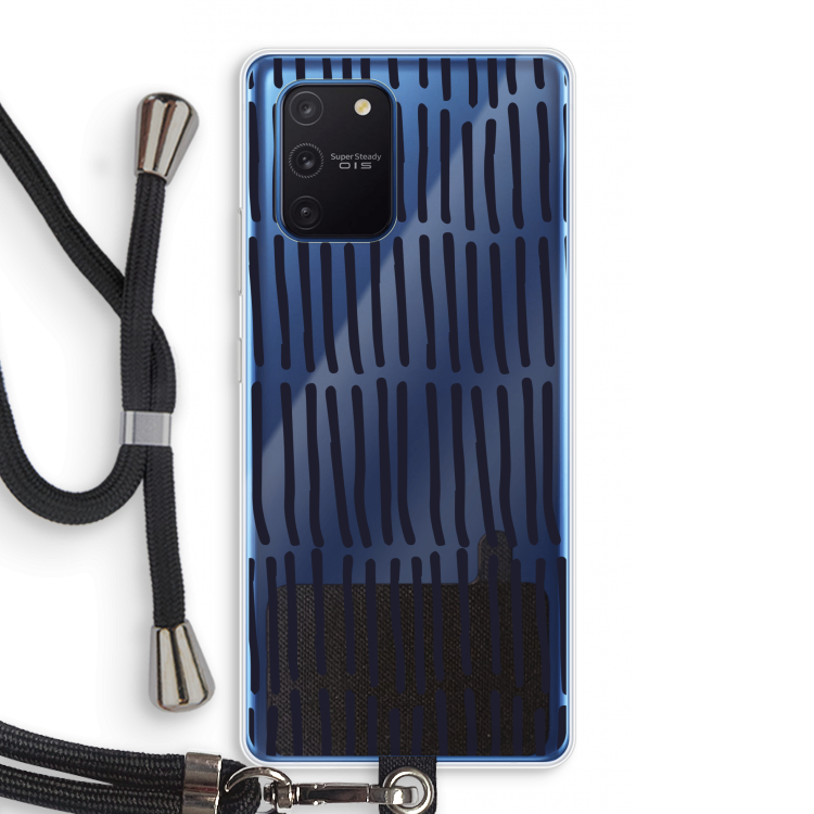 Moroccan stripes: Samsung Galaxy Note 10 Lite Transparant Hoesje met koord