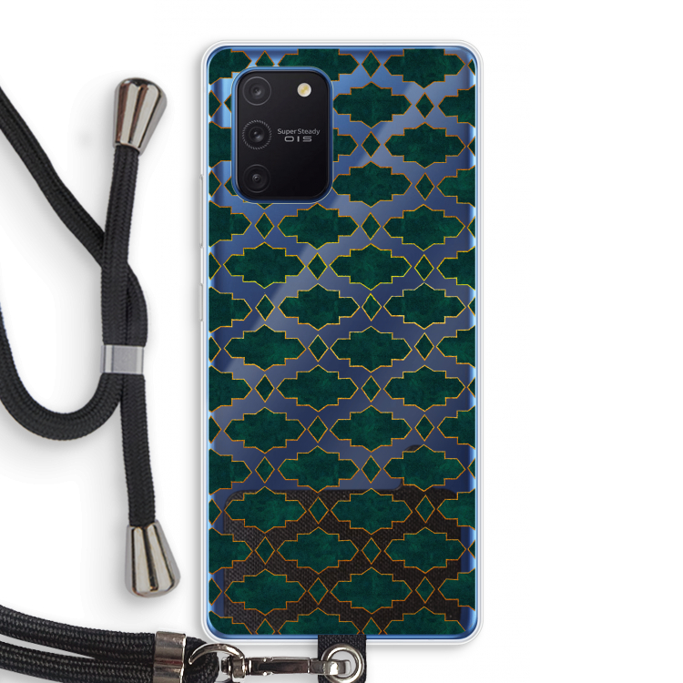 Moroccan tiles: Samsung Galaxy Note 10 Lite Transparant Hoesje met koord