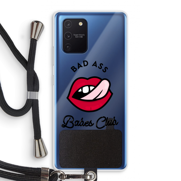 Badass Babes Club: Samsung Galaxy Note 10 Lite Transparant Hoesje met koord
