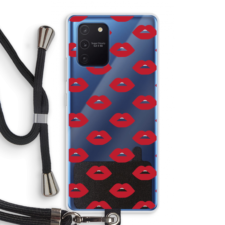 Lips: Samsung Galaxy Note 10 Lite Transparant Hoesje met koord