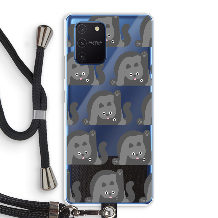 Cats: Samsung Galaxy Note 10 Lite Transparant Hoesje met koord