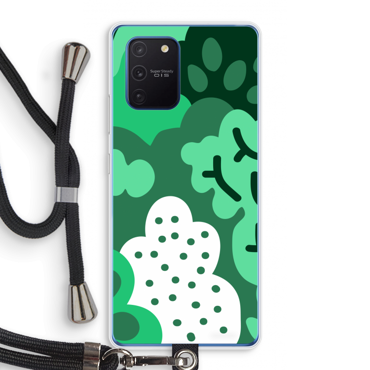 Bushes: Samsung Galaxy Note 10 Lite Transparant Hoesje met koord
