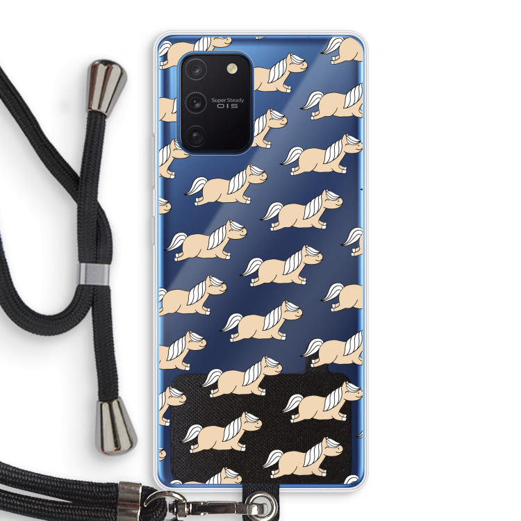 Ponys: Samsung Galaxy Note 10 Lite Transparant Hoesje met koord