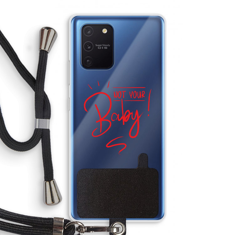 Not Your Baby: Samsung Galaxy Note 10 Lite Transparant Hoesje met koord