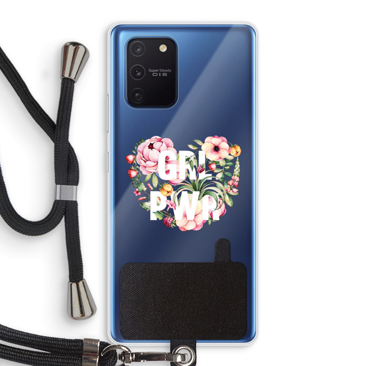 GRL PWR Flower: Samsung Galaxy Note 10 Lite Transparant Hoesje met koord